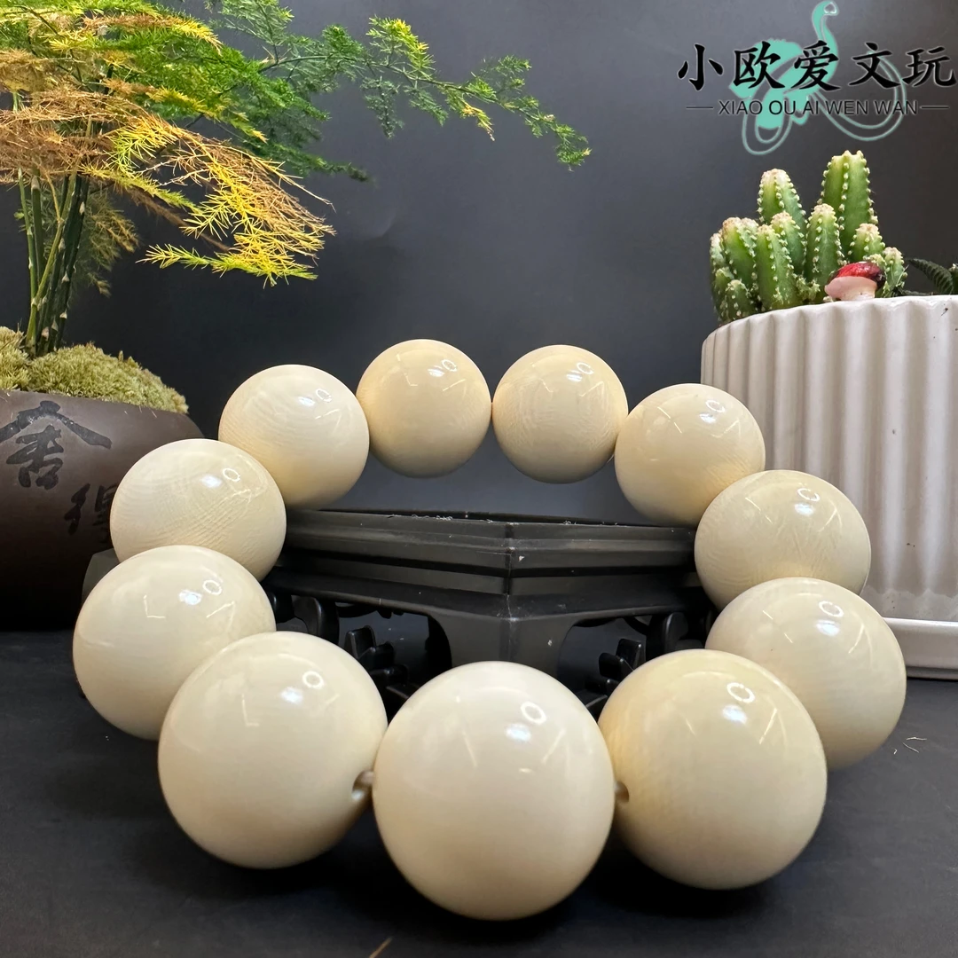 【小欧爱文玩】A1244-精品猛犸牙2.4精品手串