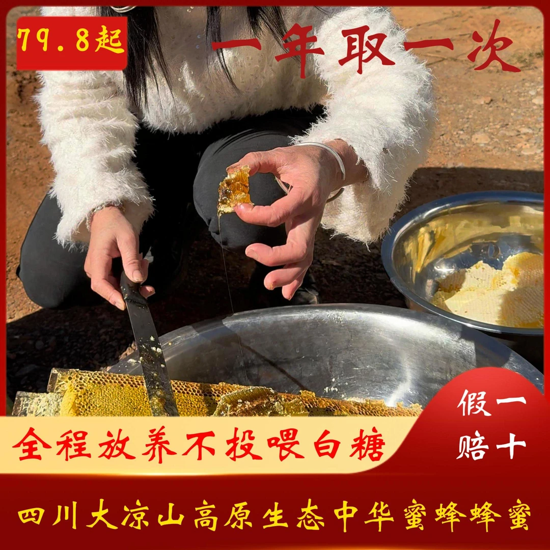 四川大凉山高原散养中华蜂土蜂蜜更健康滴滴自然蜜香味浓郁