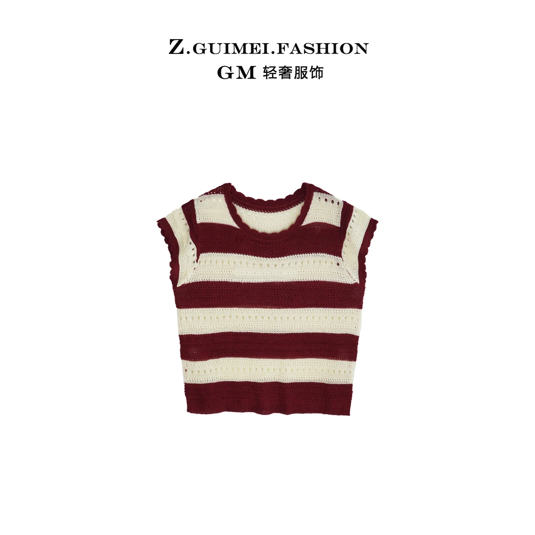 【肆姐高定】设计师款条纹针织衫X1500