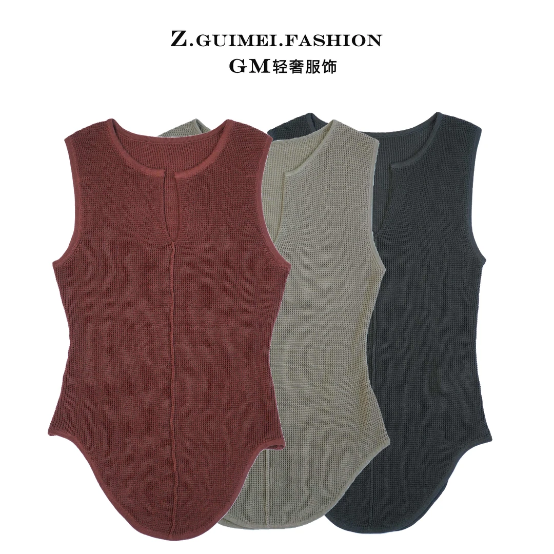 【肆姐高定】V领不规则时尚T恤X1130