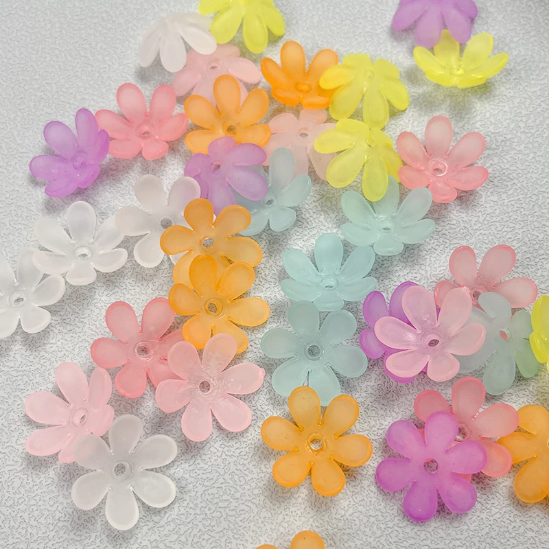 【材料】六瓣花瓣五福花绣球太阳花材料叶子珠子手工串珠diy配料