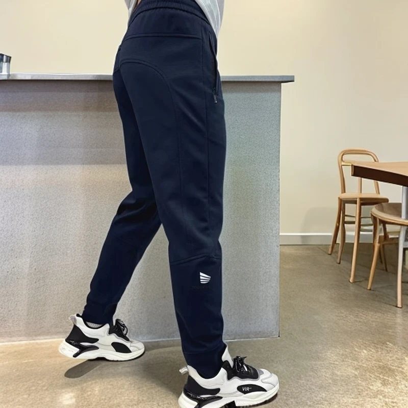 男士秋季+冬季印花裤子卫裤棉质卫裤，修身运动休闲卫裤男士休闲裤