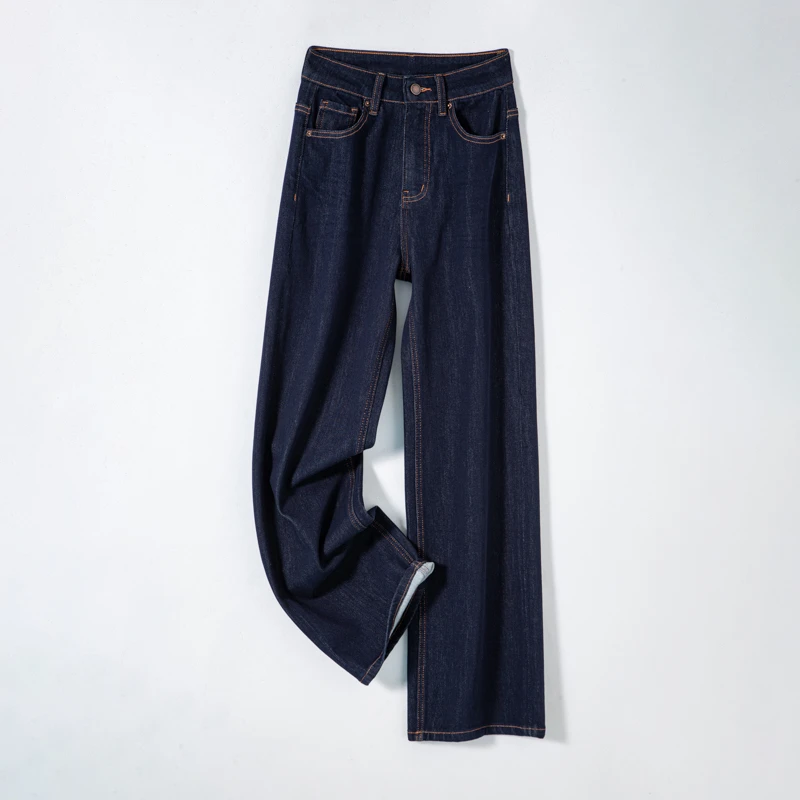 黄花瘦宽松直筒裤不褪色女春秋季2023新款显瘦百搭阔腿裤