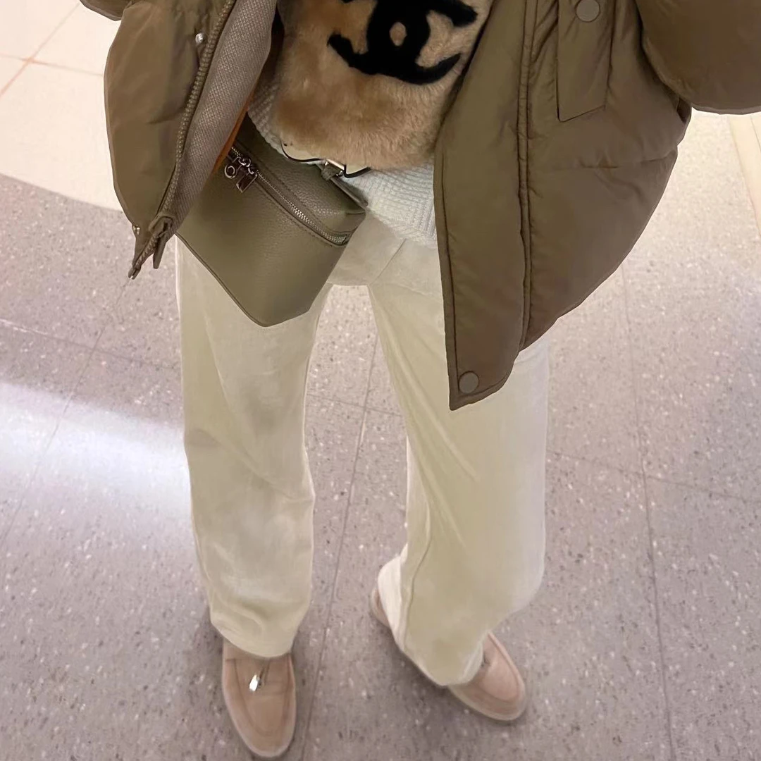 婉逗公主自留推荐加绒金丝绒百搭气质阔腿裤女垂感拖地丝绒裤子冬