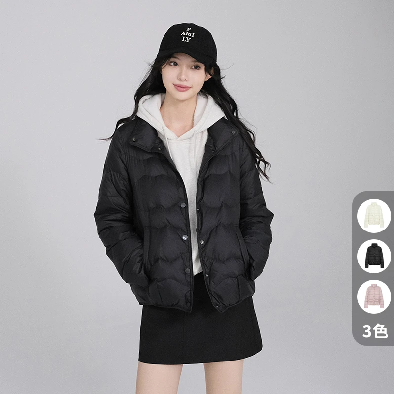 A美洋MEIYANG 冬季速暖鹅绒服定制高阶尼龙*简约绗缝鹅绒服