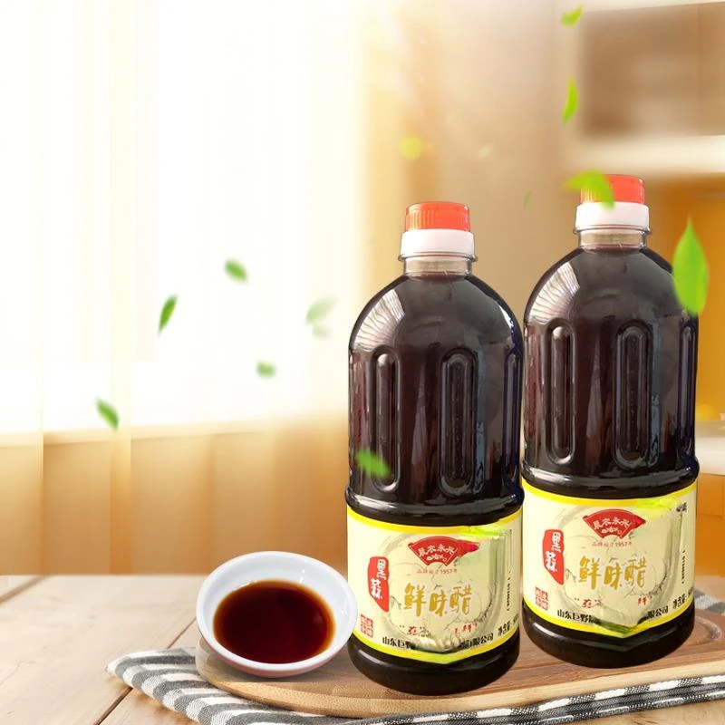 山东晨农黑大蒜醋800mlx2瓶鲜味醋酿造食醋黑蒜醋凉调凉拌