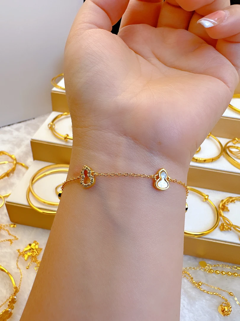 合金手链 【高定】小葫芦手手饰精致时尚