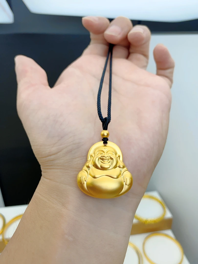 合金吊坠 【高定】古法传承弥勒佛