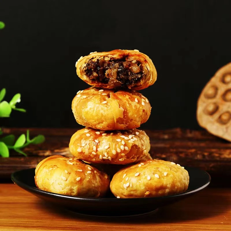 安徽正宗黄山烧饼安徽特产小吃梅干菜扣肉馅烧饼优选充饥零食