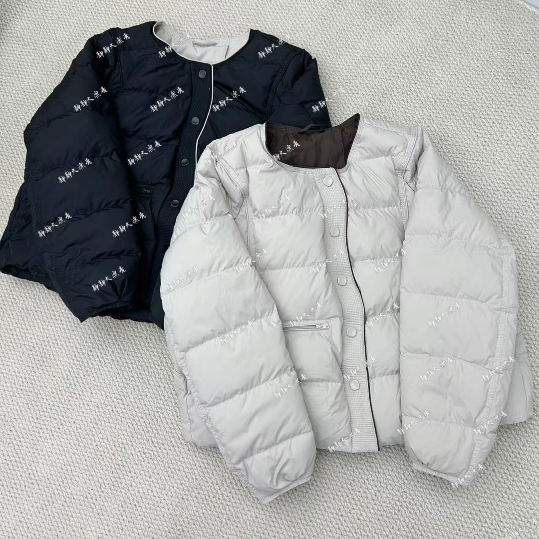 静静推荐 新款时尚短款圆领羽绒服22c8106