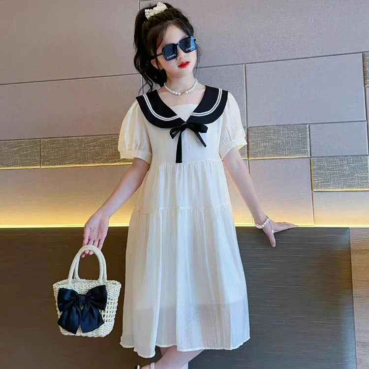 【现货】女童夏装连衣裙2025夏季新款公主洋气裙子中大儿童连衣裙