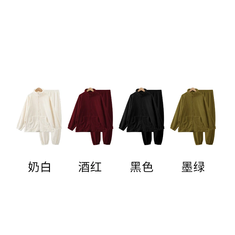 【钱老板粉丝专享】"秋冬季加绒加厚可外穿家居服 "J0544