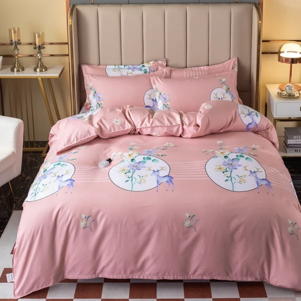 【双人被套】秋冬加厚磨毛面料200*230被套亲肤保暖【花下麋鹿】