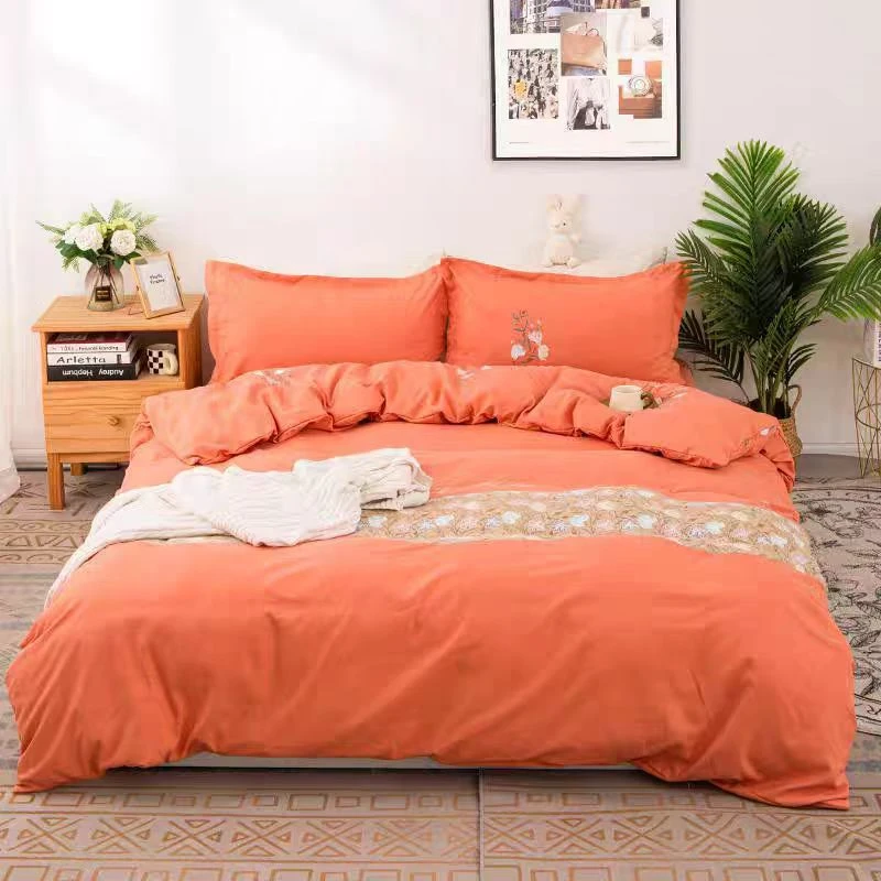 120S高支高密贡缎斜纹棉标准枕套一对48*74四季款【盛典花枝】