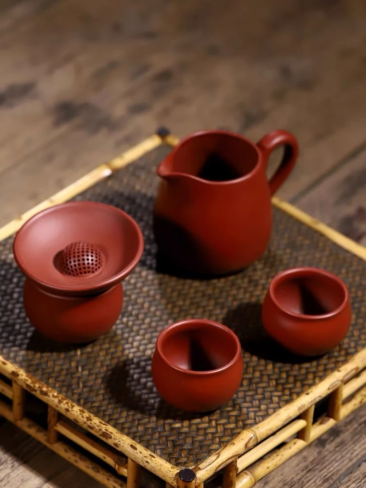 210cc宜兴紫砂公道杯茶漏茶杯茶叶过滤网泡茶茶海分茶器大红袍