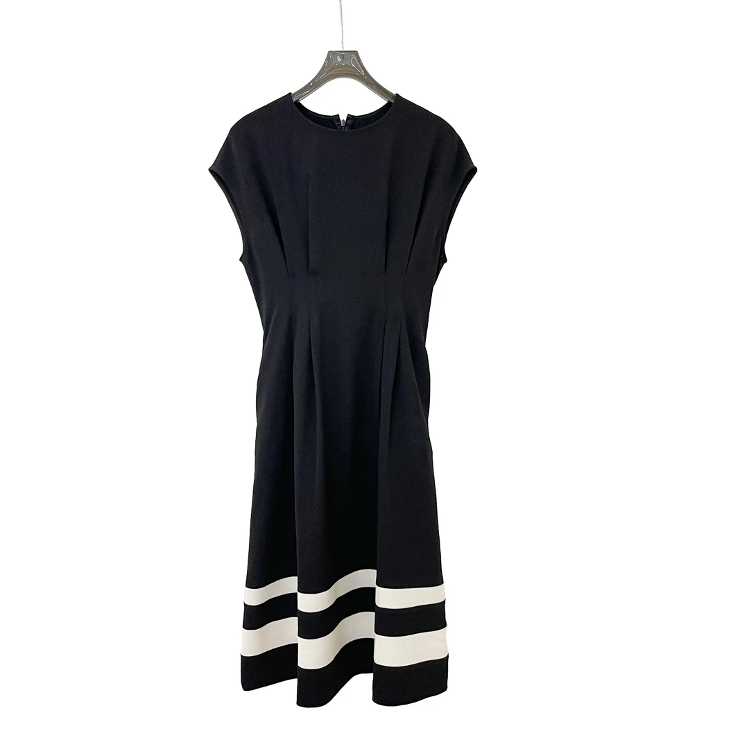 断码特卖【亚楠本楠】撞色连衣裙气质时尚潮流女士605女装