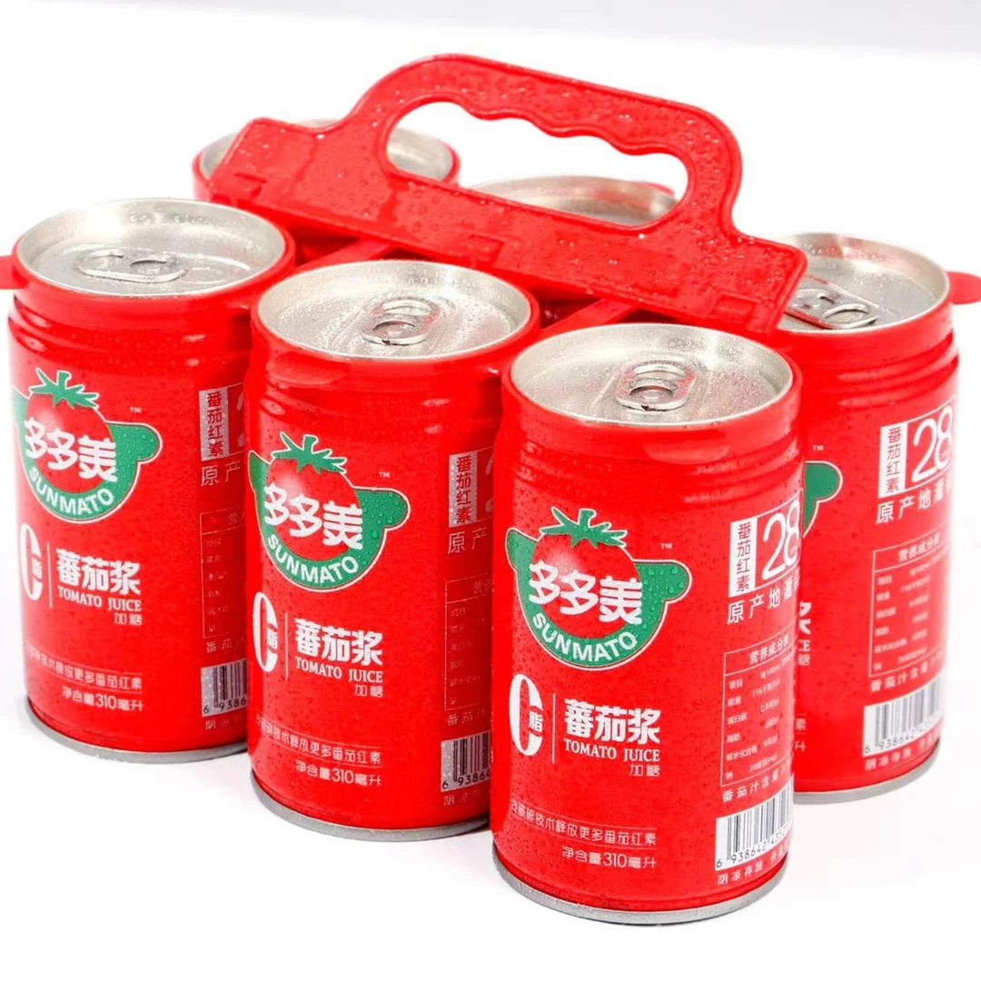 多多美蕃茄浆310ml×6罐 自己喝更划算 蕃茄红素≥28毫克/罐