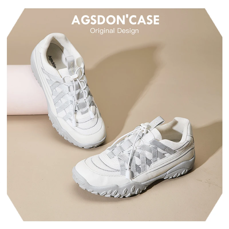 奥古狮登芭蕾舞鞋女2025新款秋季双鞋带运动登山鞋户外徒步老爹鞋