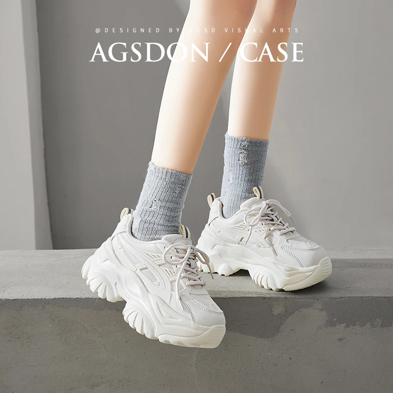 奥古狮登老爹鞋女夏冬厚底百搭通勤时尚221069/224033 AA