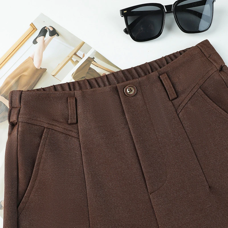 8820秋冬新款黑金 牛仔窄版直筒长裤显瘦百搭垂感抗皱梧桐裤