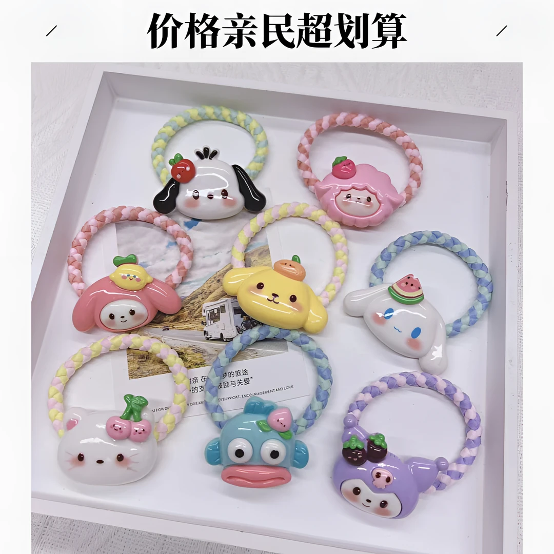 高弹力耐用不过时可爱卡通发绳不伤发时尚甜美少女头绳发圈发饰