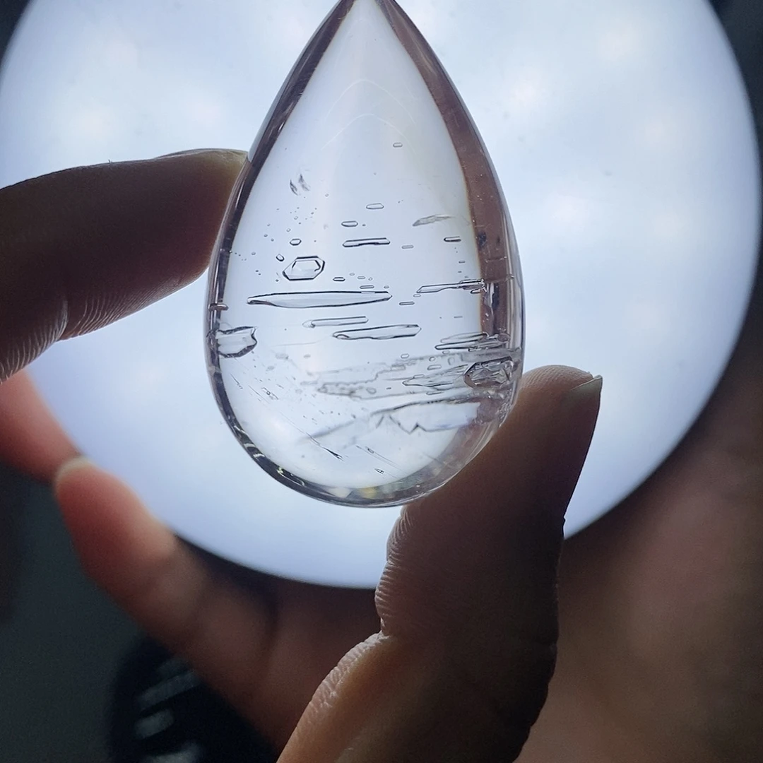 水晶吊坠未镶嵌摆件