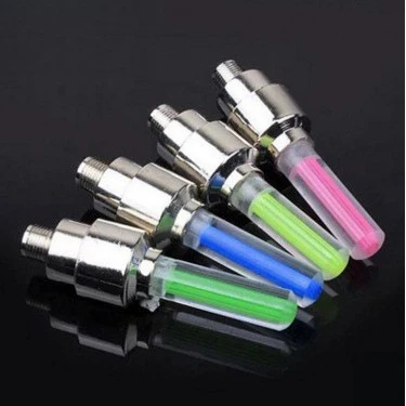 2024新款自行车山地车气门灯风火轮单车配件荧光棒款型车轮轮胎灯