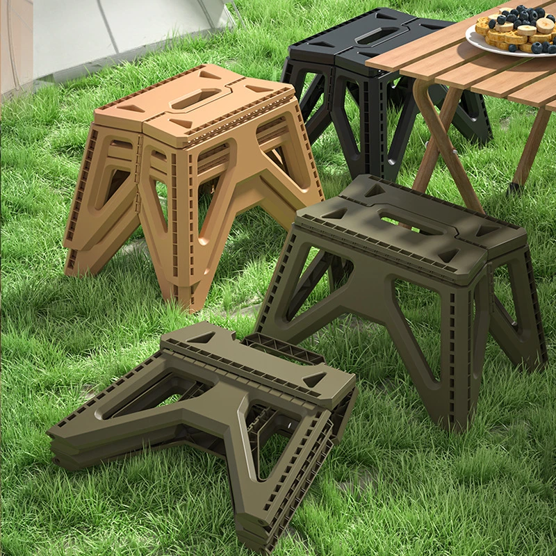 日本户外露营折叠凳军事风可折叠小凳子钓鱼凳冰水桶马扎小板凳椅