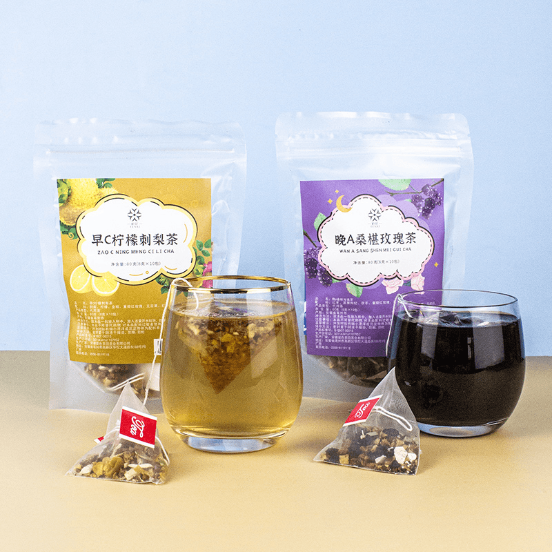 【单品】早C晚A柠檬刺梨茶产地桑葚玫瑰茶两袋装饮品花青素VC新鲜