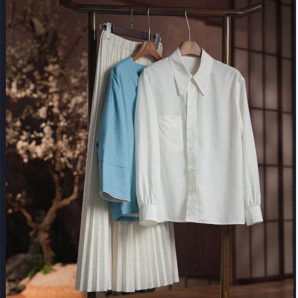 南羲【心动信号】春游出行洋气炸街高质感日常基础百搭款女装衬衫