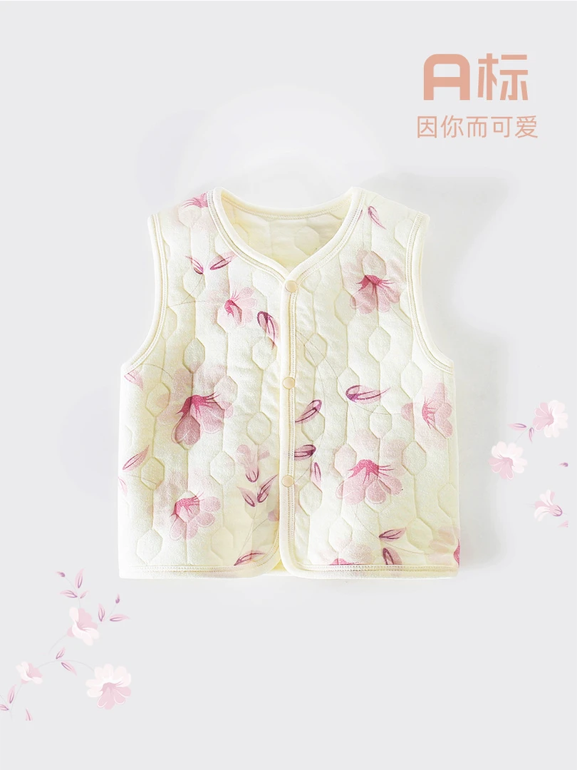 晓晞家宝宝坎肩春秋冬外穿保暖背心儿童马夹三层夹棉男女婴儿马甲