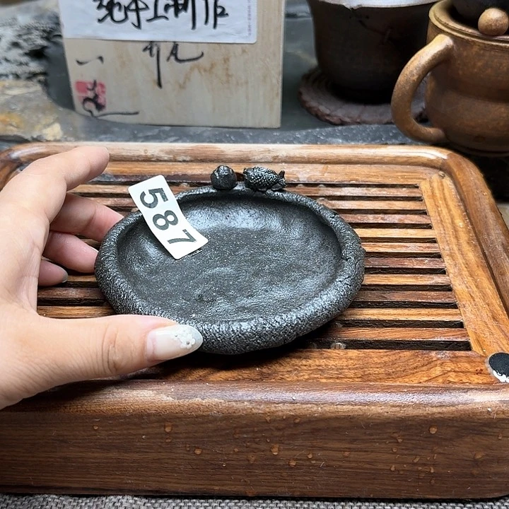 纯手工制作粗陶茶具