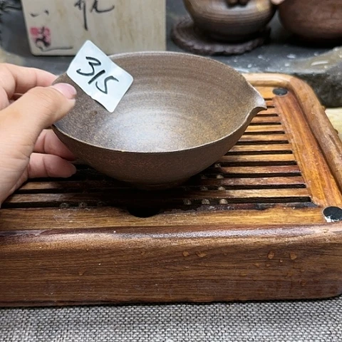 纯手工制作粗陶茶具