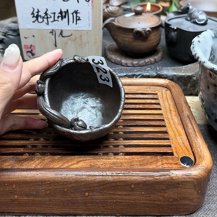 纯手工制作粗陶 茶具