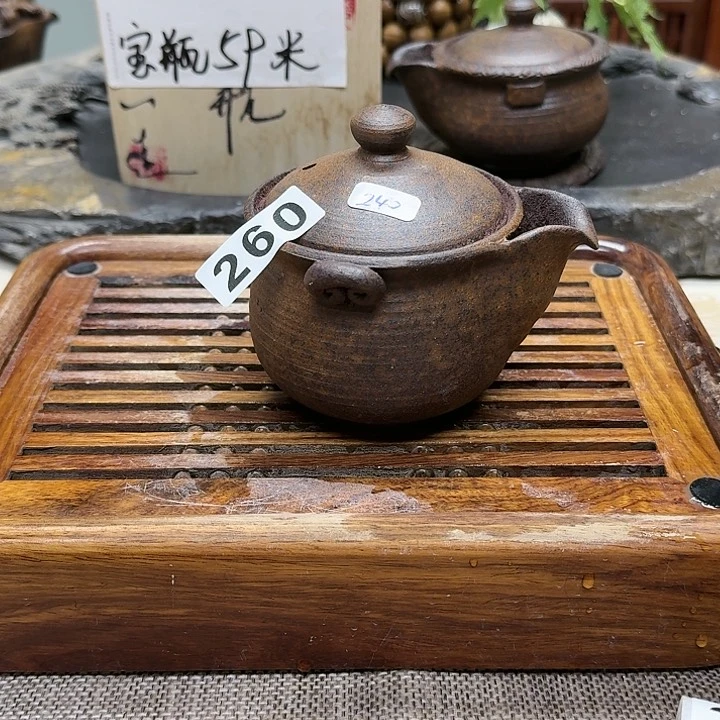 纯手工制作粗陶茶具