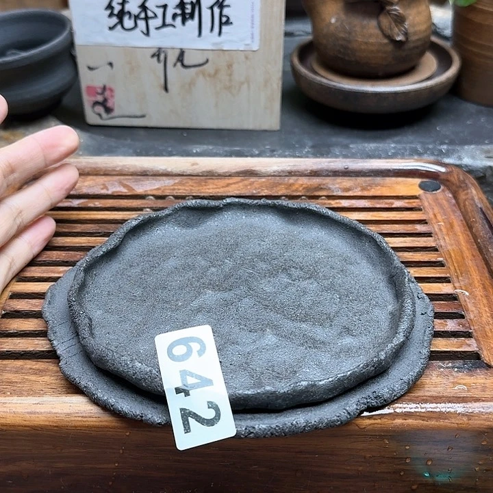 纯手工制作粗陶茶具
