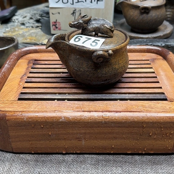 纯手工制作粗陶茶具