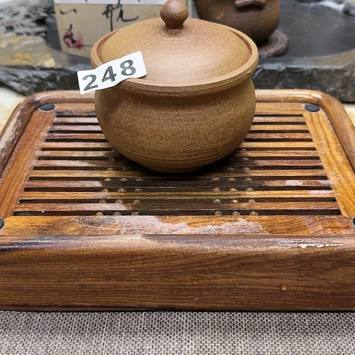纯手工制作粗陶茶具