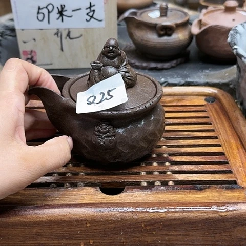 纯手工制作粗陶茶具