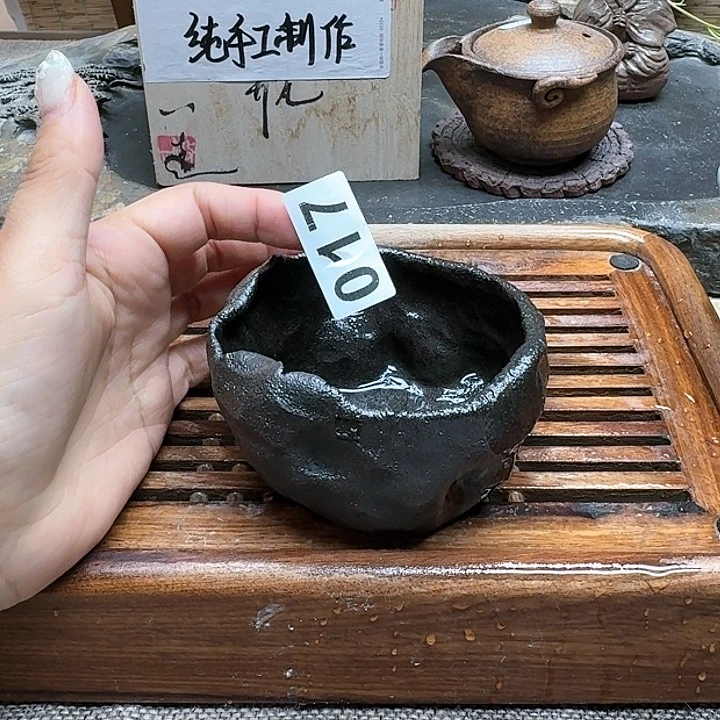 纯手工制作粗陶茶具