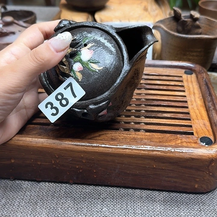 纯手工制作粗陶茶具