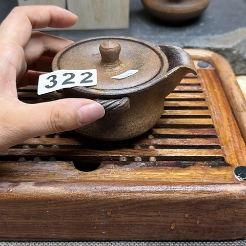 纯手工制作粗陶茶具
