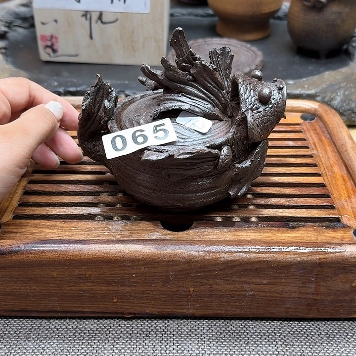 纯手工制作粗陶茶具