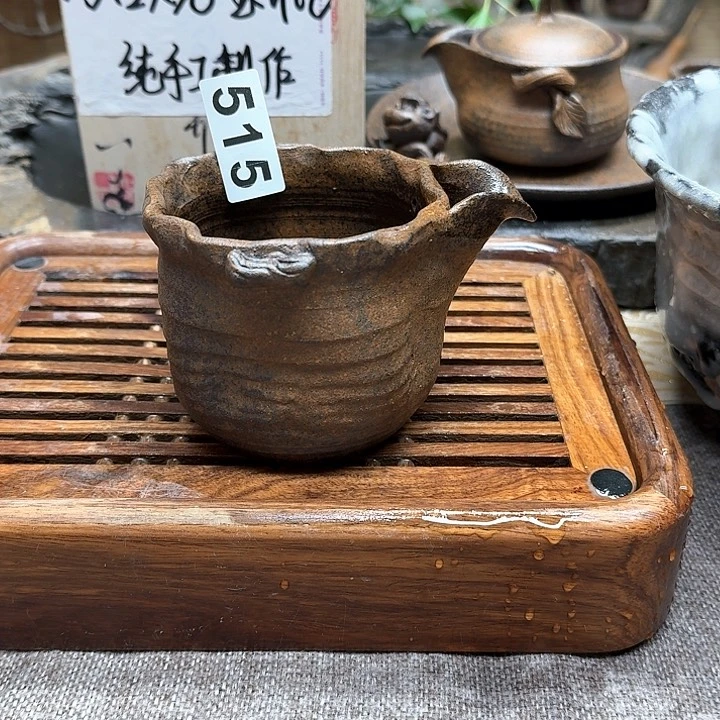 纯手工制作粗陶茶具
