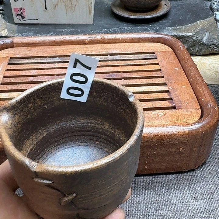 纯手工制作粗陶茶具安*