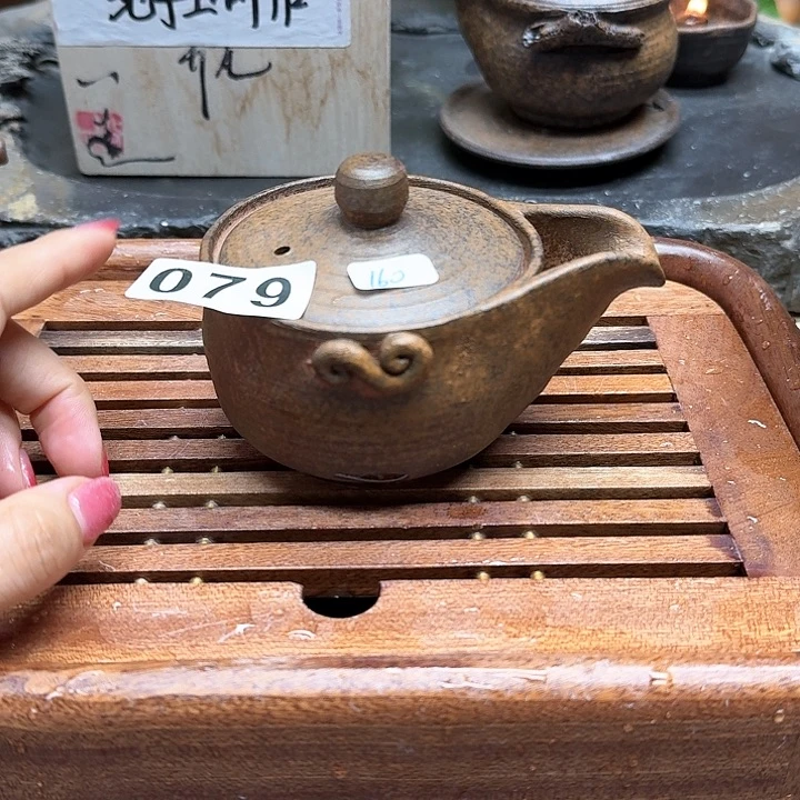 纯手工制作粗陶茶具