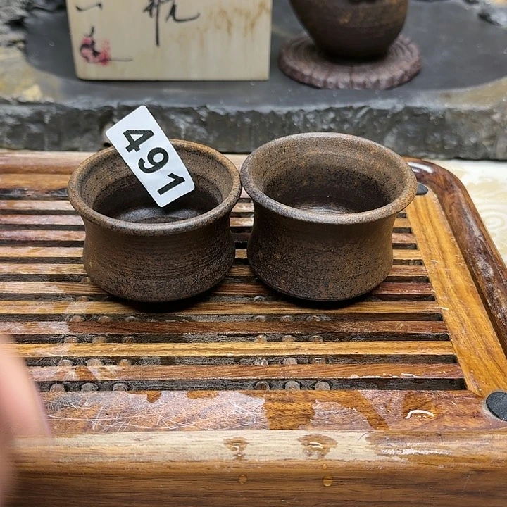 纯手工制作粗陶茶具