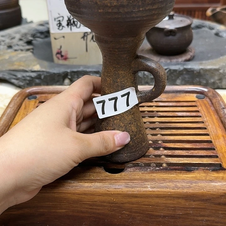 纯手工制作粗陶茶具
