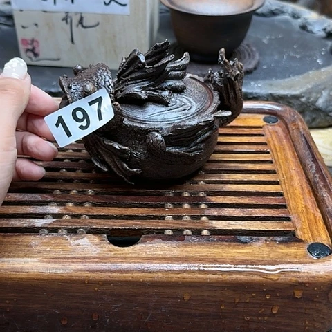 纯手工制作粗陶茶具