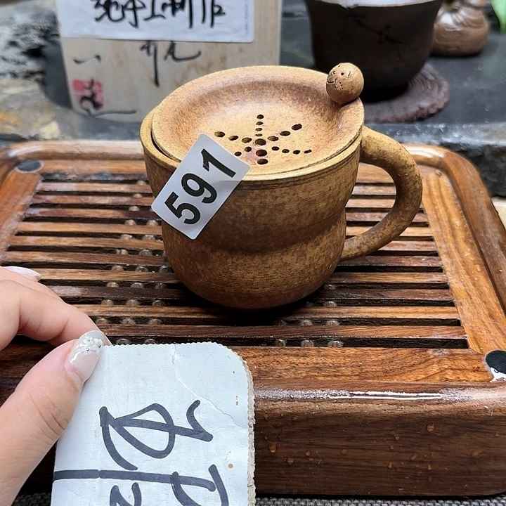 纯手工制作粗陶茶具